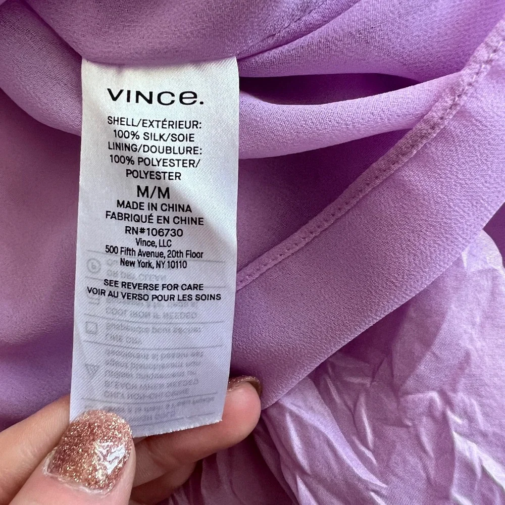 Vince Silk Lavender Circle Skirt - Picture 3 of 7